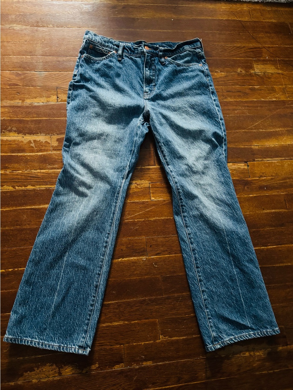J crew full-length demi-boot jean in Emporio wash 31 Cotton jeans denim